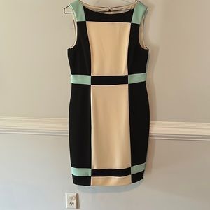 Maggy London color block dress size 14